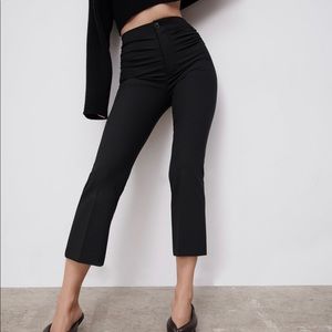 ZARA Black Hi-waisted Flared Pants [LAST ONE]